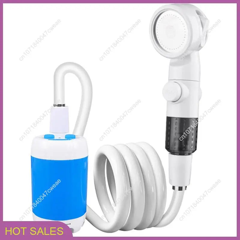 Rechargeable Electric Outdoor Camp Shower Pump, Upgrade Version for Portable Showers While for Camping,Hiking Traveling-A98U