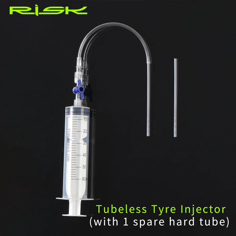 RISK RL225 Bicycle Tubeless Tyre Sealant Injector Tool Cycling Bike Injection Schrader Presta Valve Core Removal Tool