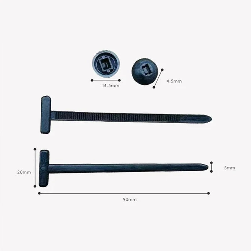Durable Multi Purpose Nylon Cable Tie Buckle Universal Plastic Strap Clamp Tools for Home Office Workshop and Outdoor Use