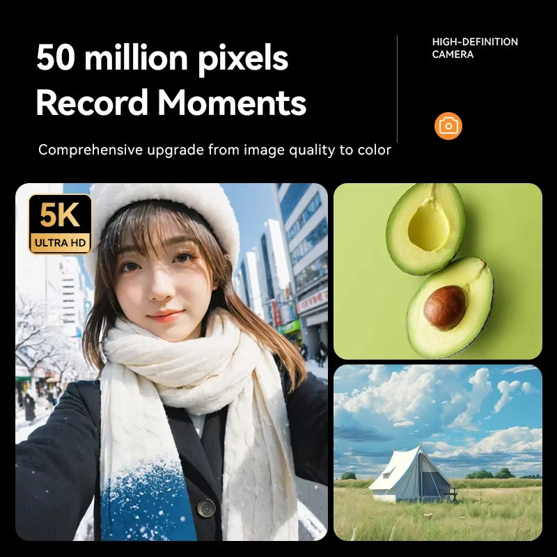 Xiaomi 5K Digital Camera 50MP Pixels 16X Powerfil Zoom Outdoor Anti-Shake Digital HD Video Camera Flash Video Recorder Gifts