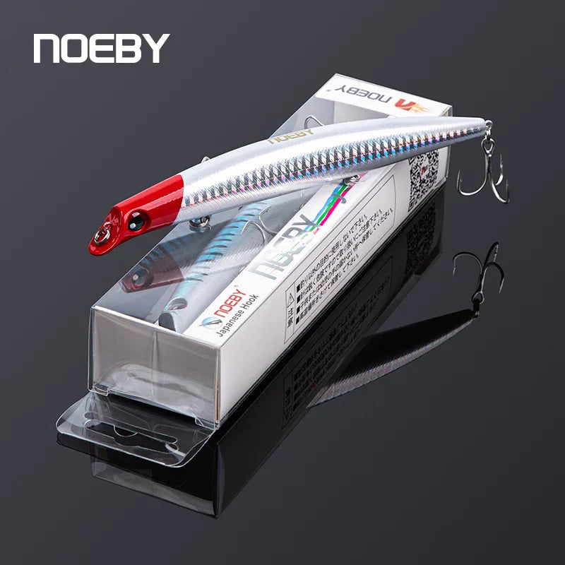 Noeby Sasuke Lipless Floating Minnow Fishing Lures 120mm16g 150mm24g Artificial Hard Baits for Pike Bass Saltwater Fishing Lure