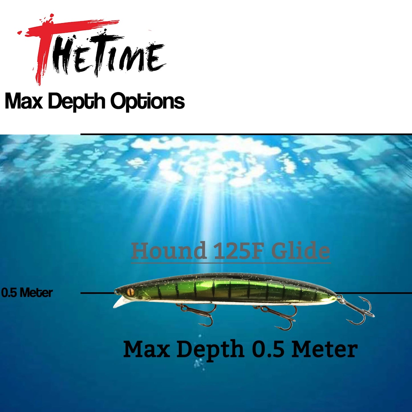 THETIME HOUND125F Glide Baits 19g Floating Minnow Fishing Lure Tungsten Weight 125mm Pike Swimbait Jerkbaits Sea CrankBait