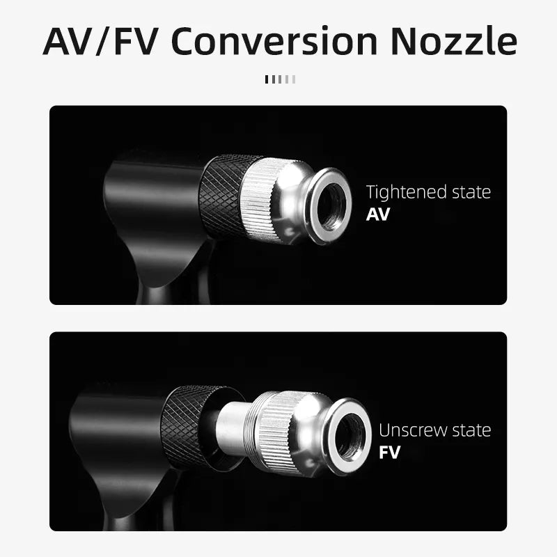 ROCKBROS Bicycle Pump130PSI Air Pump Aluminum Alloy Portable Drop-proof Bike Ultralight Hand Pump MTB Mountain Bike Pump
