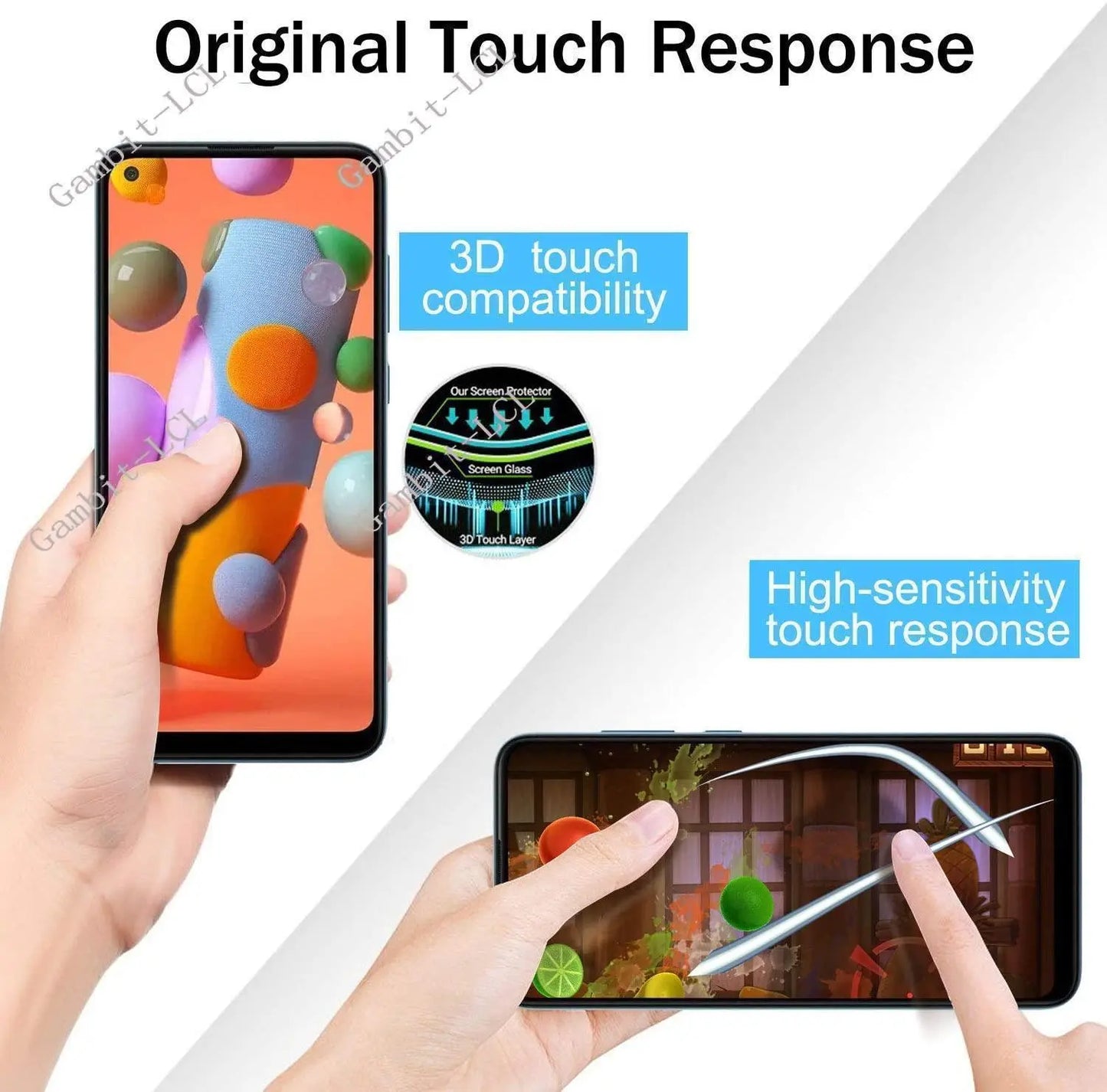 2Pcs Original Protection Tempered Glass For OnePlus Nord 6.44" 1+Nord AC2001, AC2003 Screen Protective Protector Cover Film