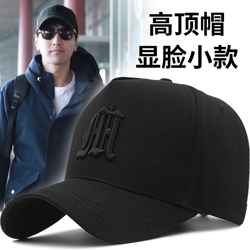 Gorra de béisbol estilo coreano Tall Crown para hombre con gran circunferencia de cabeza para otoño e invierno