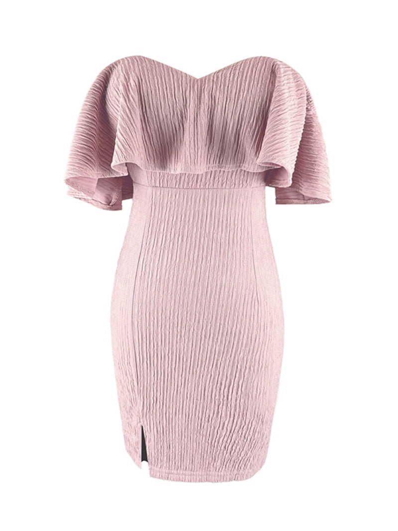 Muses French Style Square-Neck Cinched Adult Lady like Woman Dress