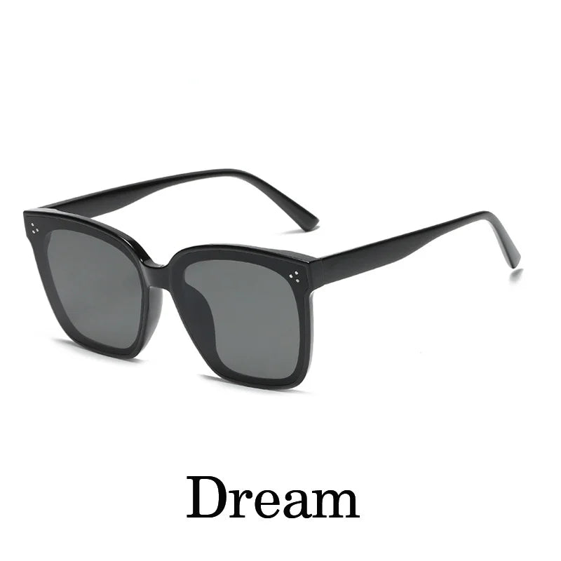 CLLOIO - Gafas de sol unisex de nueva tendencia para mujer y hombre, diseño simple, decorativas, para conducir, con protección UV400