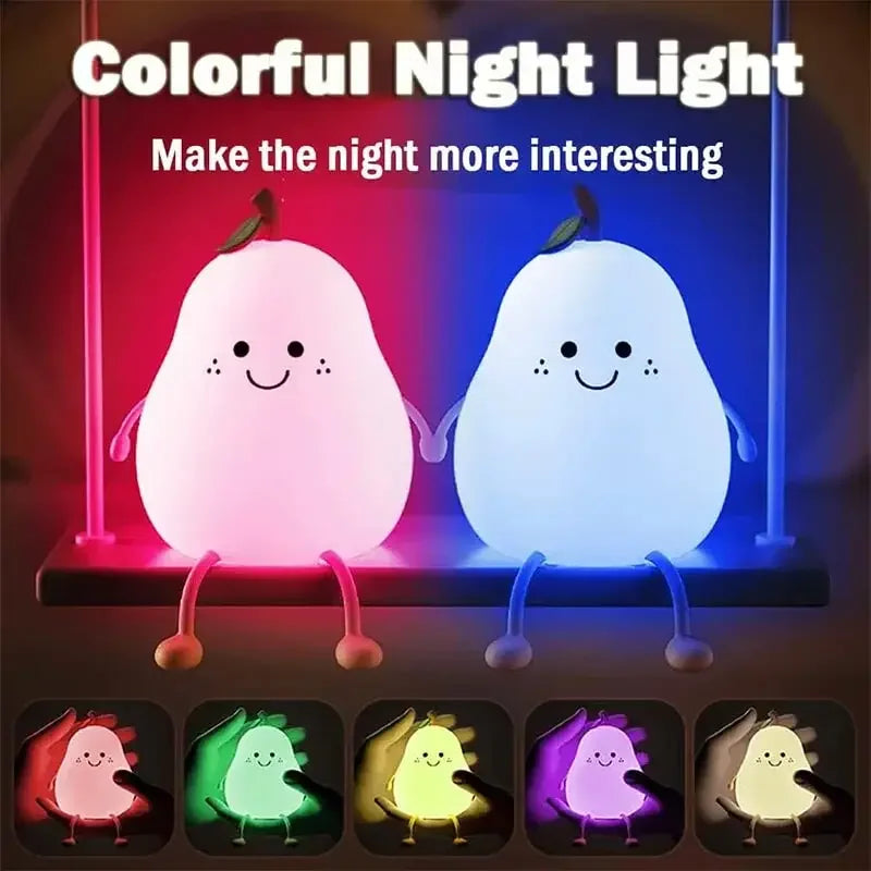 Soft Silicone Night Light - USB Rechargeable Touch Control 3-Level Dimmable Bedside Lamp for Nursery, Kids, Babies & Gift Decor