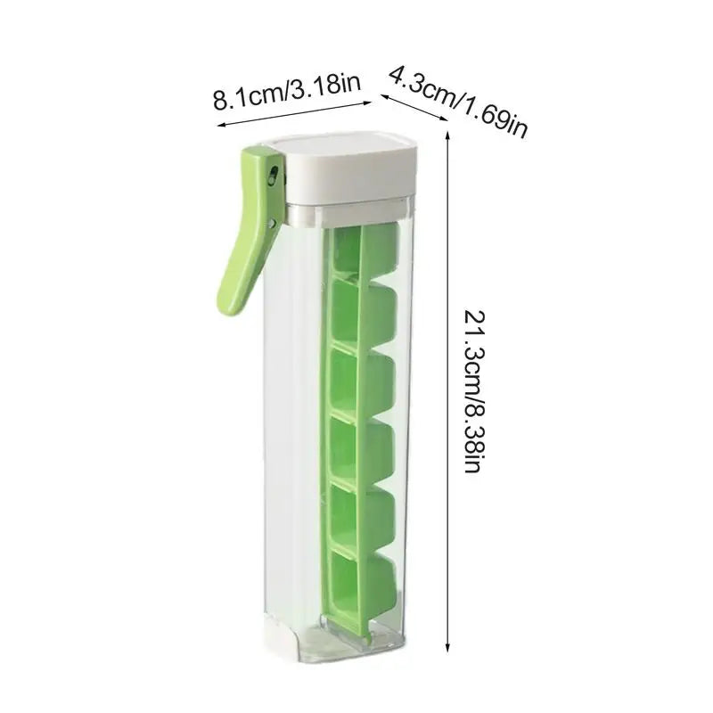 Moldes para cubitos de hielo tipo prensa de 6 compartimentos, bandejas de hielo para congelador, molde cuadrado para cubitos de hielo con compartimentos, bandejas de hielo con tapas, máquina para hacer hielo