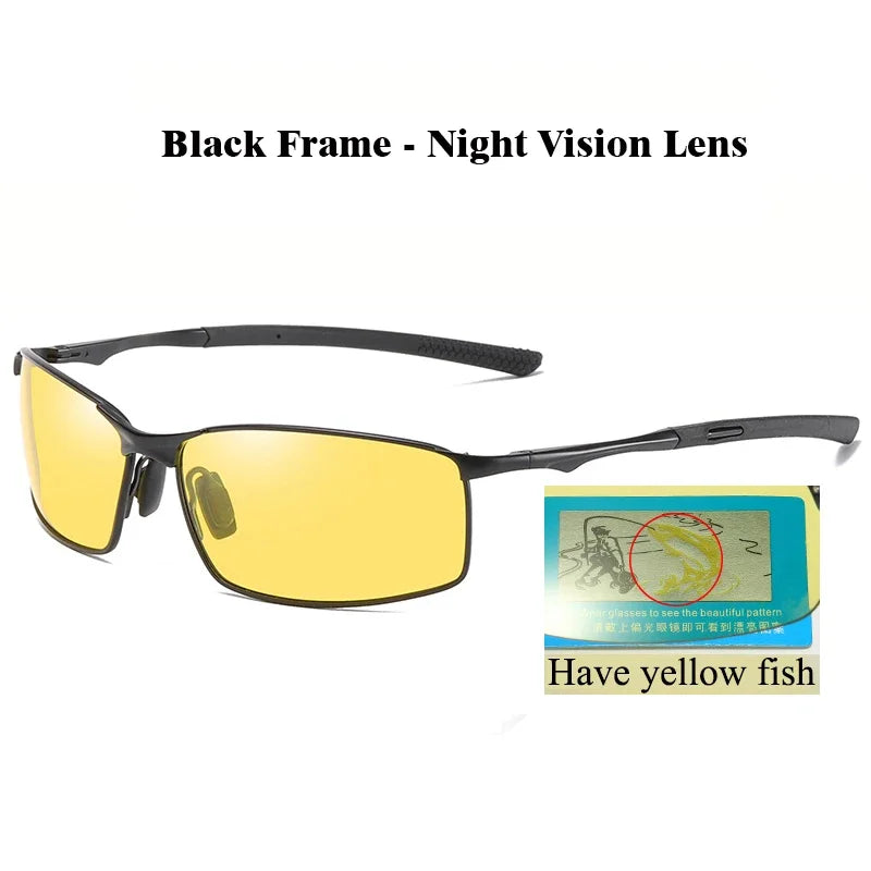 Gafas de sol polarizadas Aoron para hombre y mujer, con espejo para conducir, montura metálica, antirreflejos UV400, venta al por mayor
