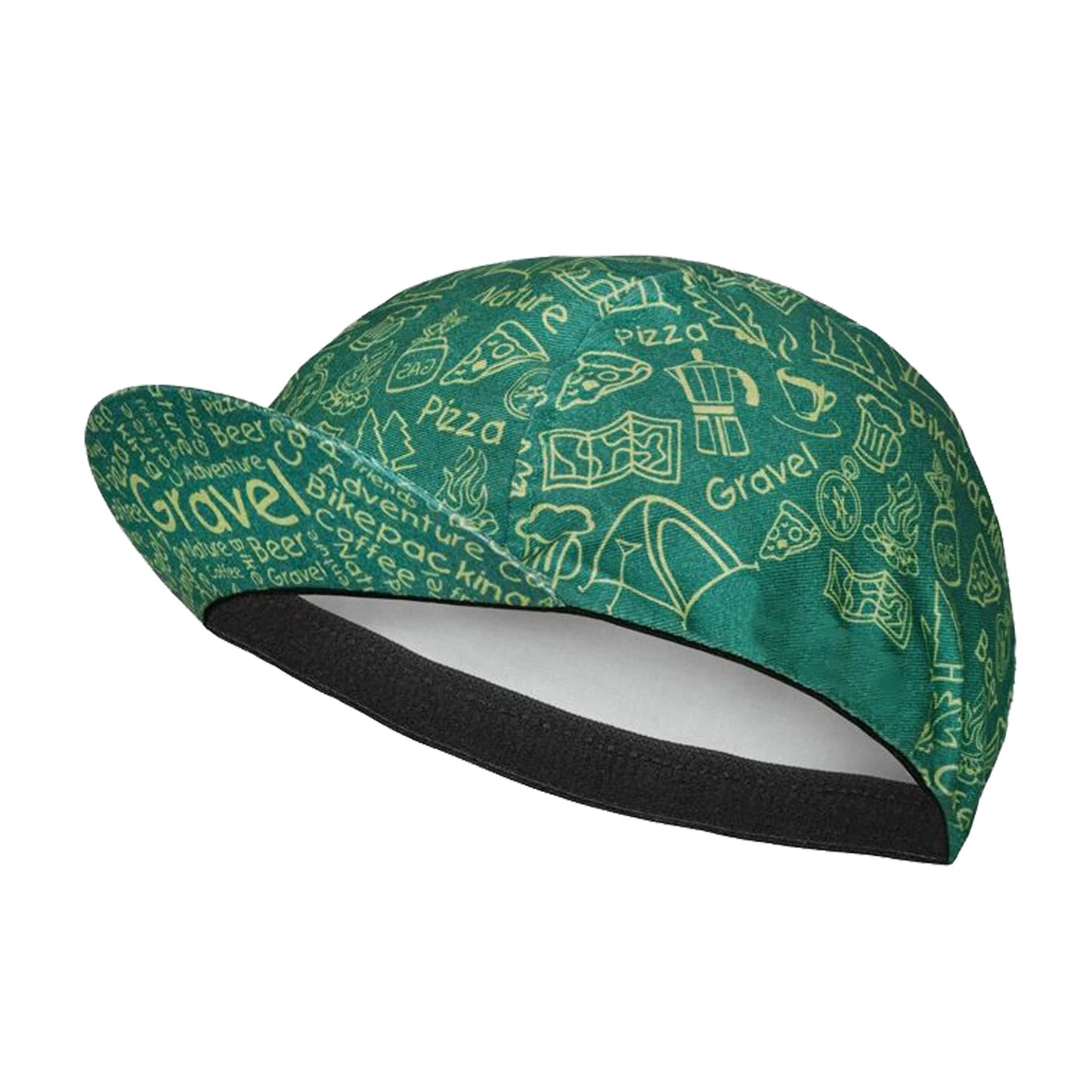 Gorras de ciclismo clásicas de poliéster con diseño de cerveza, café y helado de SweetMatt, de secado rápido, para verano