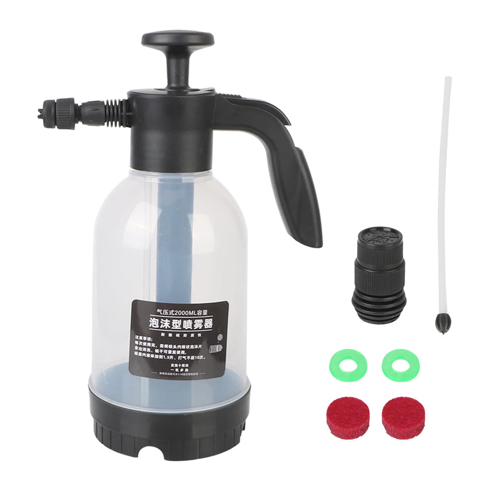 2L Foam Sprayer Bottle Watering Cans Foam Nozzle Foam Cars Watering Washing Tool Manual Sprayer Car Washing Foam Sprinkling Pot