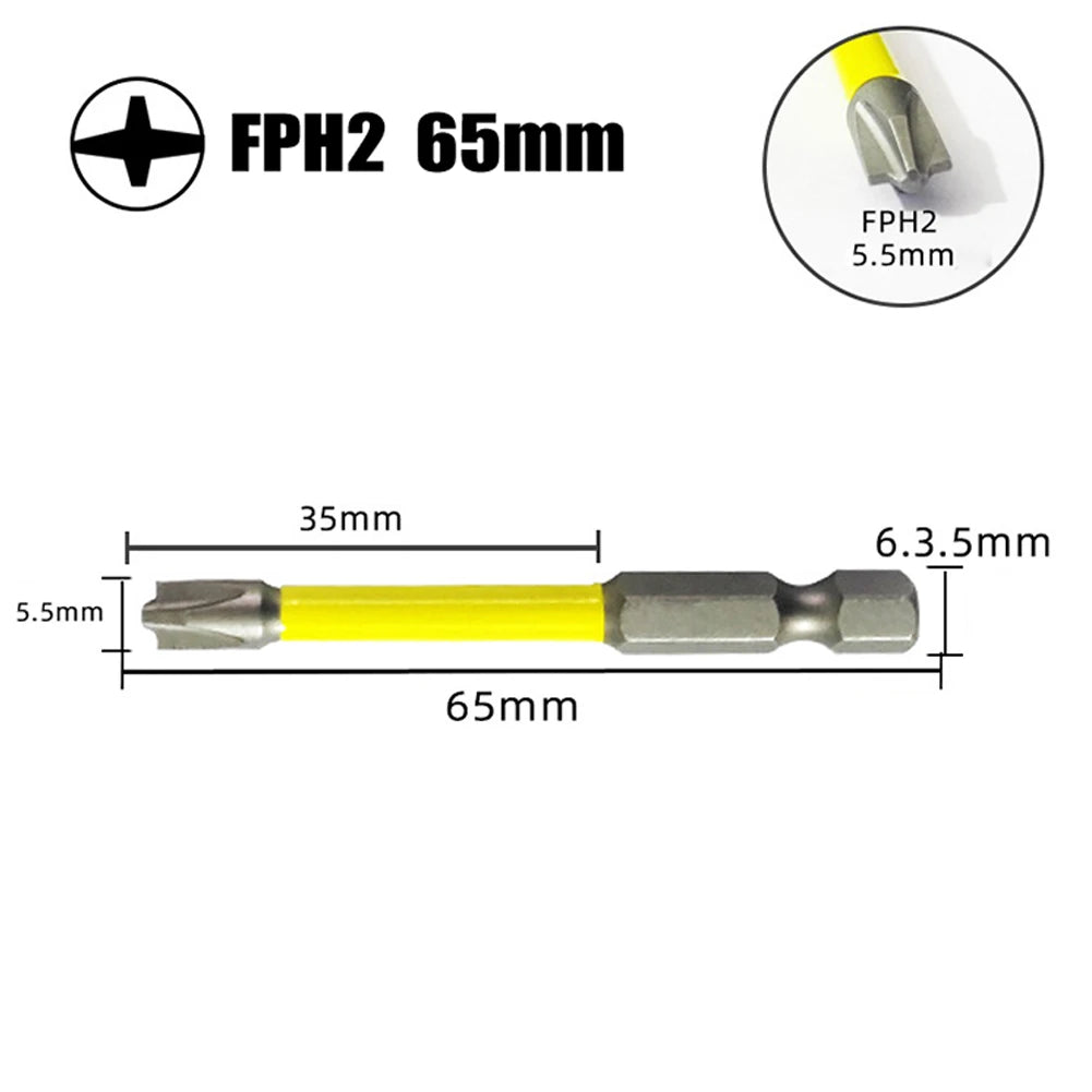 SenNan 65mm 110mm Magnetic Special Slotted Cross Screwdriver Bit For Electrician FPH2 For Socket Switch Hand Tools