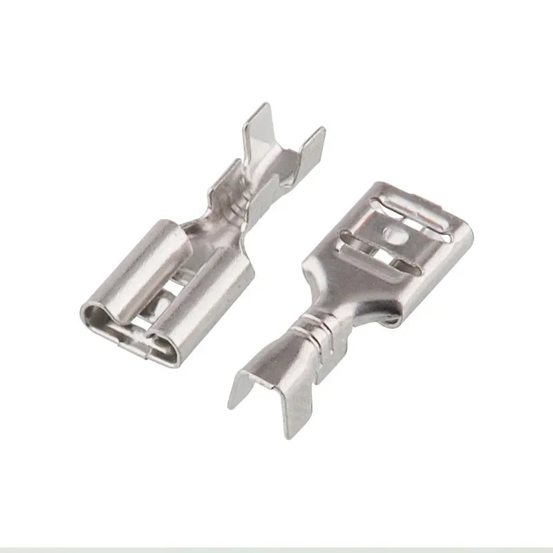 60Pcs Terminal Electrical Connectors 2.8/4.8/6.3mm Butt Splice Lug Terminals for Wire 12awg Crimp Cable Eletrico Car Accessories