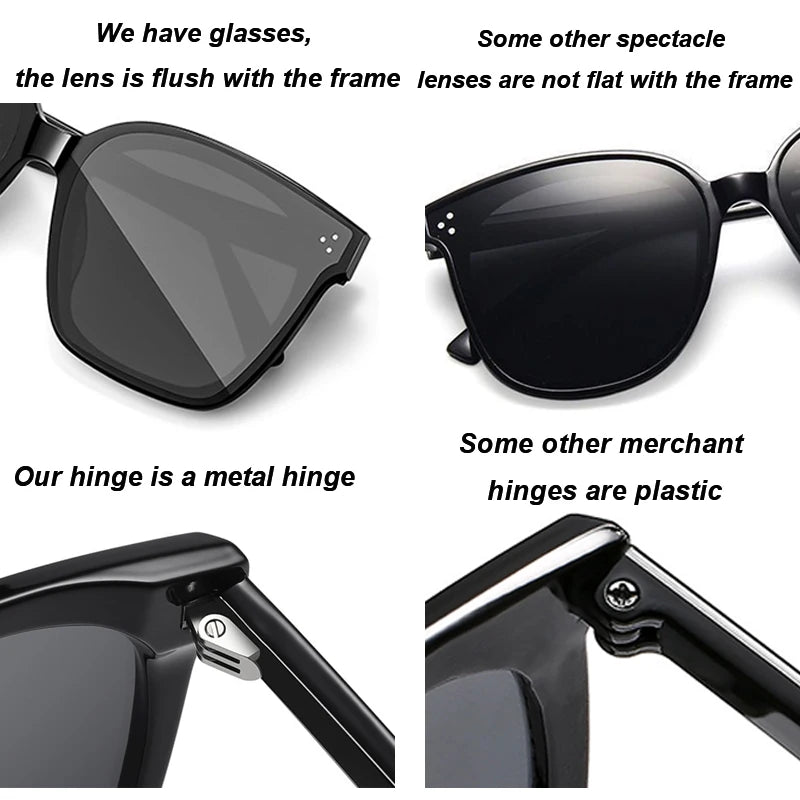 CLLOIO New Trend Sunglasses For Women And Men Simple Design Decorative Glasses Car Driving Eyewear Unisex Sun Glasses UV400
