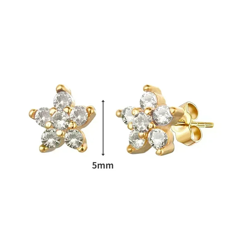 Pendientes de aro de plata de ley 925 con forma de aguja y cristales de circonita, con gotas de agua, dorados, joyería de lujo premium para fiestas.