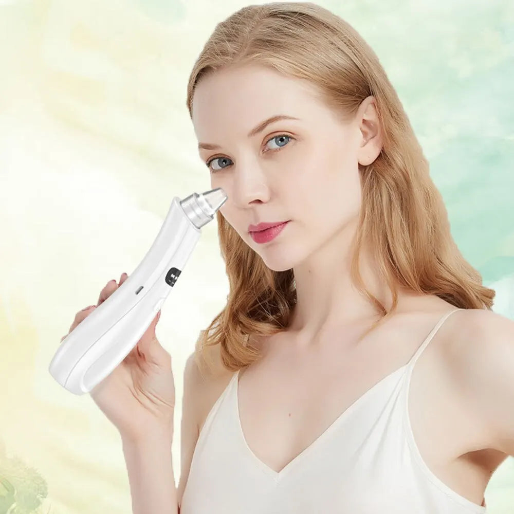 Máquina de belleza para limpieza facial con 3 modos de succión, disponible en stock, con envío rápido. Eliminador de piel muerta, aspirador facial y puntos negros.