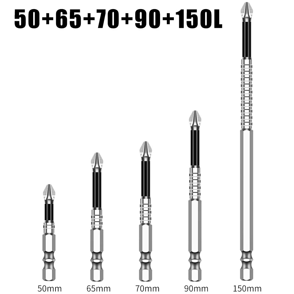 K5 Non-slip High Hardness Bit S2 Strong Magnetic 5A Black Non-slip Cross Head Electric Drill Electric Screwdriver Bit