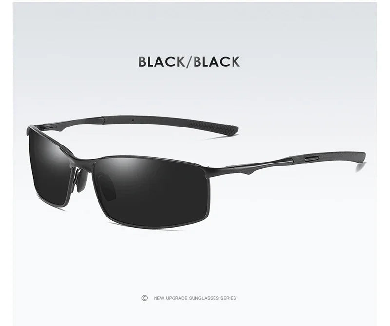 Gafas de sol polarizadas Aoron para hombre y mujer, con espejo para conducir, montura metálica, antirreflejos UV400, venta al por mayor