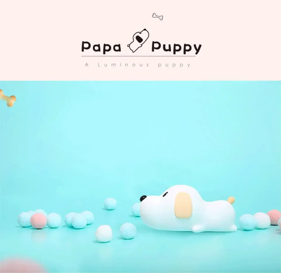 Cute Animal-shape Silicone Night Light Rechargeable Bedside Patting Nightlights For Child Holiday Gift Bedroom Decor Lighting