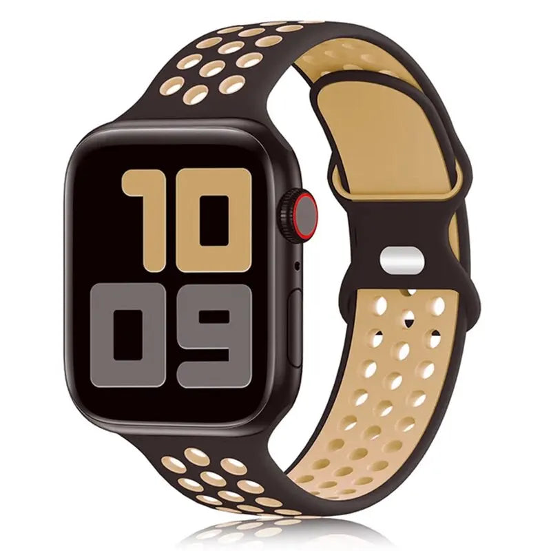 Correa deportiva para Apple Watch de 44 mm, 45 mm, Ultra 2, 49 mm, 40 mm, 41 mm, 42 mm, 45 mm, pulsera de silicona para iWatch Series 9, 8, SE, 7 y 3.