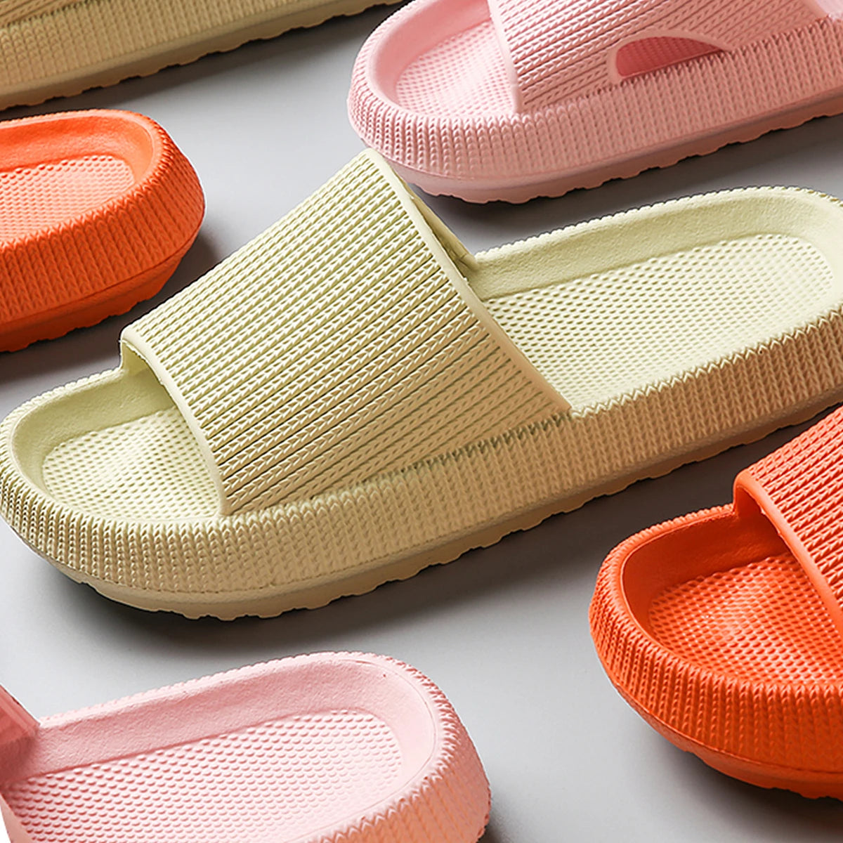 Zapatillas de verano para el hogar con suela blanda y antideslizantes Eva Simple para hombre