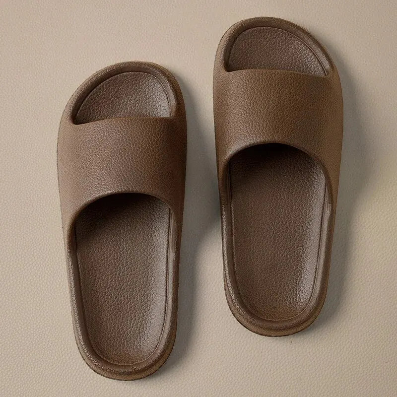 Zapatillas de moda para mujer, planas, ligeras, de EVA, para el baño, cómodas, para parejas, para interiores y ducha.