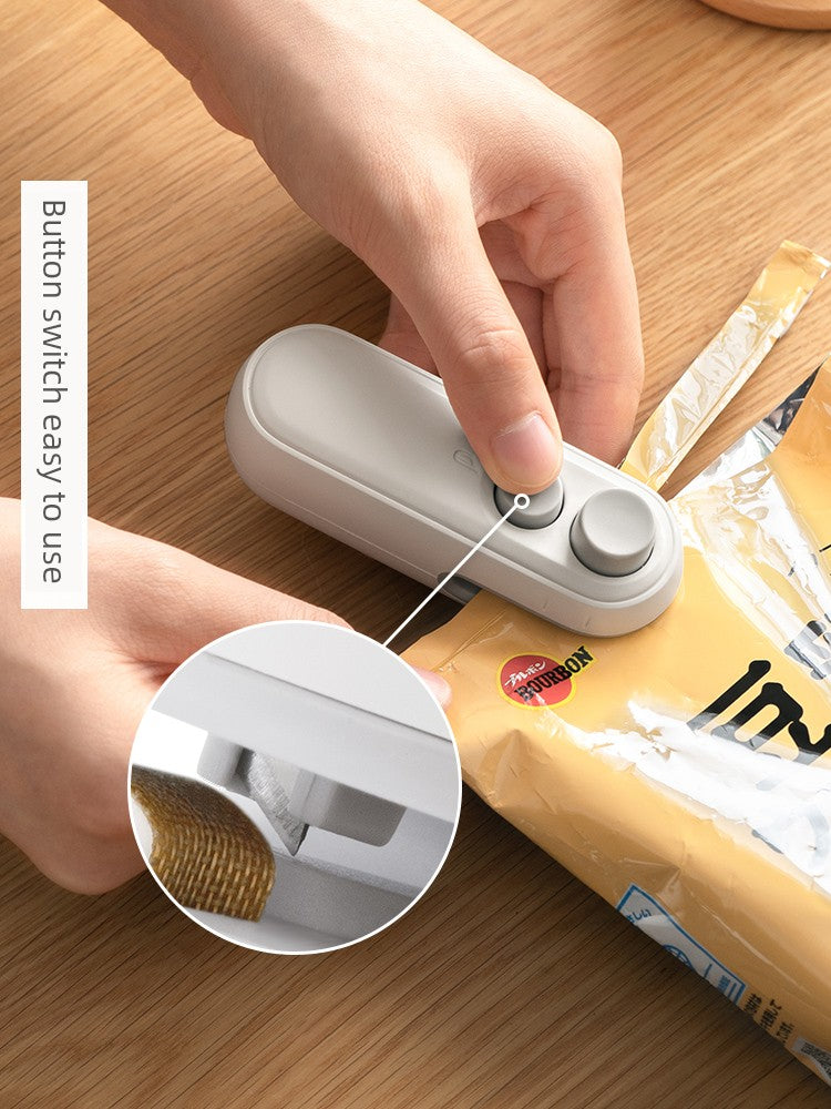 Máquina selladora de bolsas de plástico a presión manual para mini snacks