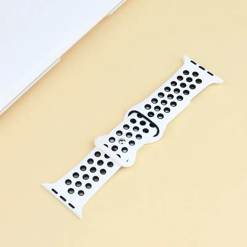 Correa deportiva para Apple Watch de 44 mm, 45 mm, Ultra 2, 49 mm, 40 mm, 41 mm, 42 mm, 45 mm, pulsera de silicona para iWatch Series 9, 8, SE, 7 y 3.