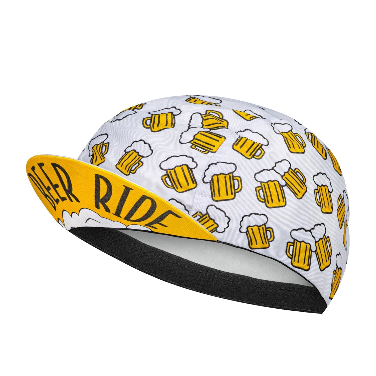 Gorras de ciclismo clásicas de poliéster con diseño de cerveza, café y helado de SweetMatt, de secado rápido, para verano