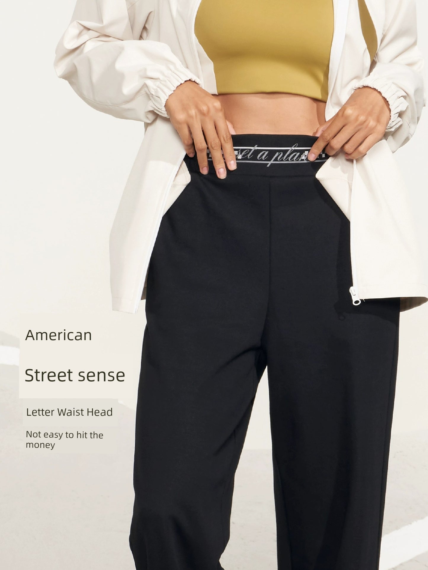 Pantalones deportivos holgados y transpirables para mujer para yoga y correr