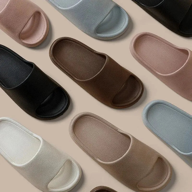 Zapatillas de moda para mujer, planas, ligeras, de EVA, para el baño, cómodas, para parejas, para interiores y ducha.