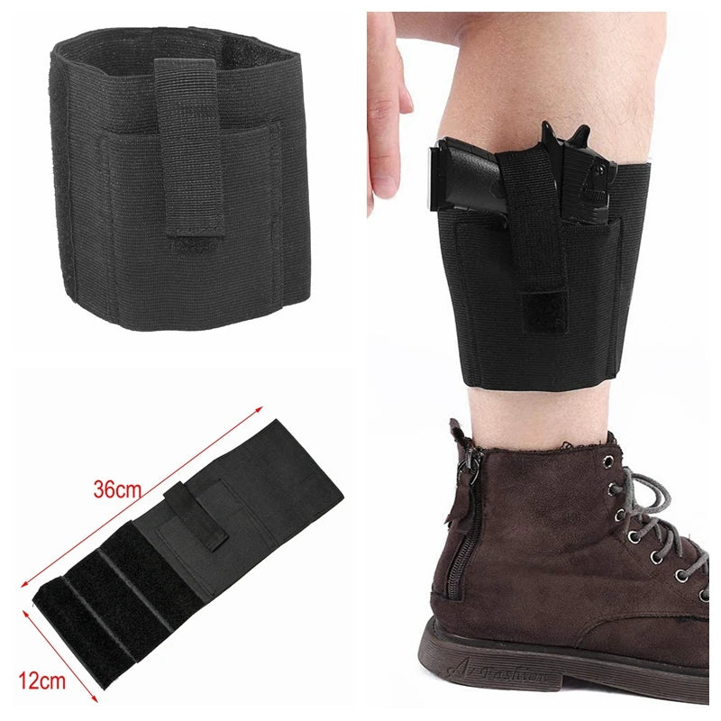 Concealed Carry Ankle Gun Holster for S&W M&P Shield 9mm, Bodyguard .380, Ruger LCP, LC9, Sig Sauer GL17 Tactical Leg Holster