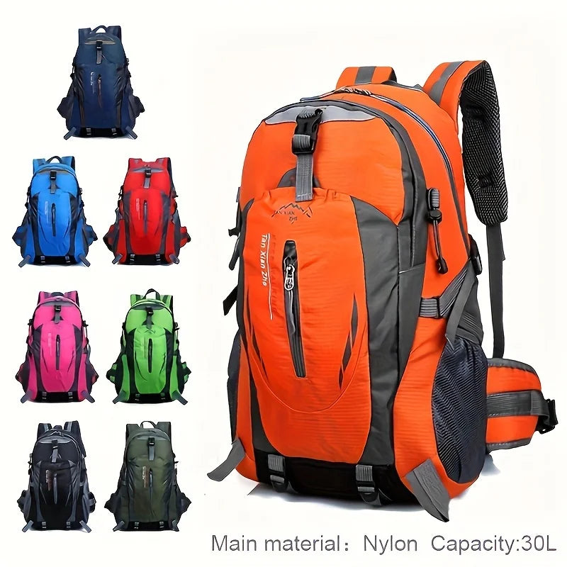 Mochila para exteriores para hombre, de gran capacidad, ligera, informal, para senderismo, deportes, impermeable, para viajes y montañismo