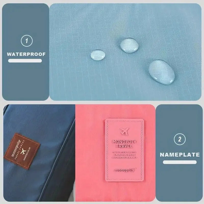 Bolsa de almacenamiento de ropa interior portátil y sencilla, ligera, resistente al polvo, organizador multifuncional para viajes.