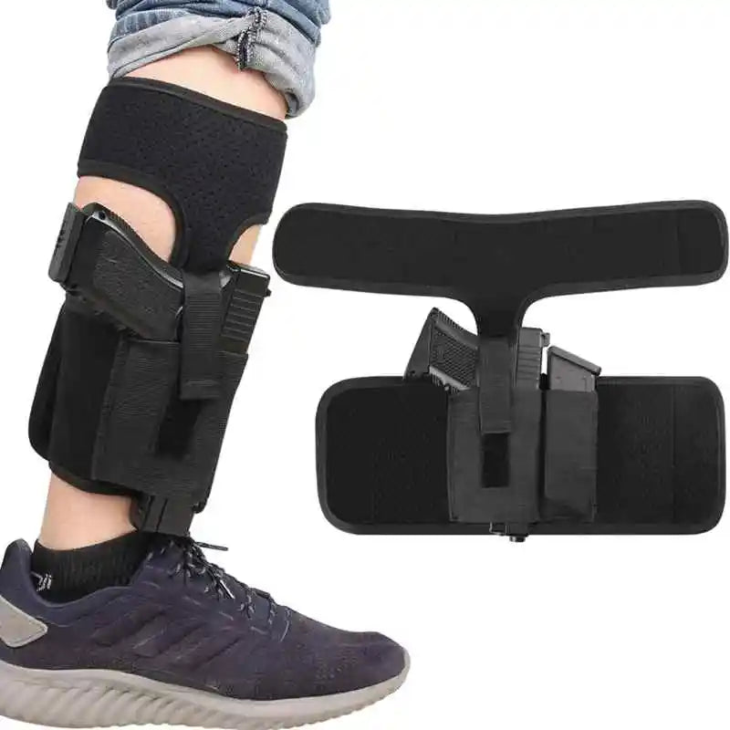Concealed Carry Ankle Gun Holster for S&W M&P Shield 9mm, Bodyguard .380, Ruger LCP, LC9, Sig Sauer GL17 Tactical Leg Holster