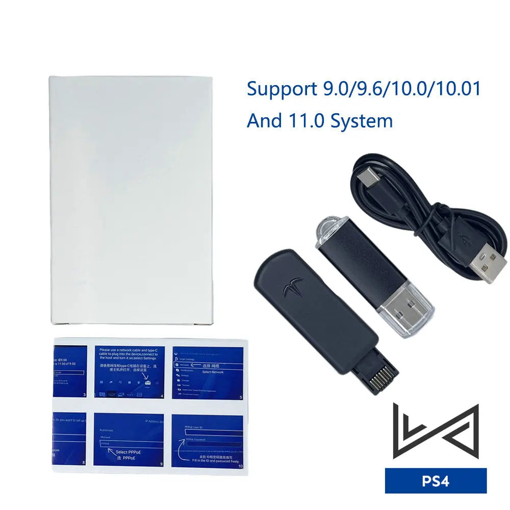 One-Key JB Tool Mod Kit For PS4 FW 9.0/11.0 System USB Dongle Adapter for 9.60/10.00/10.01/10.50/10.70 With Type-C Cable