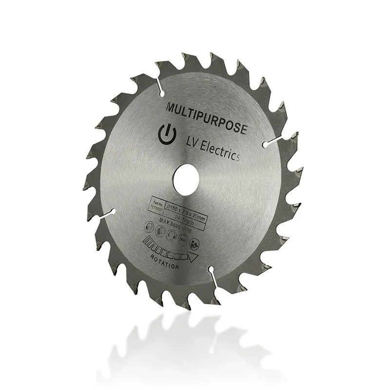 Circular Saw Blade 165mm Dia 24T/40T/48T TCT Carbide Disc for Woodworking Cutting Tools