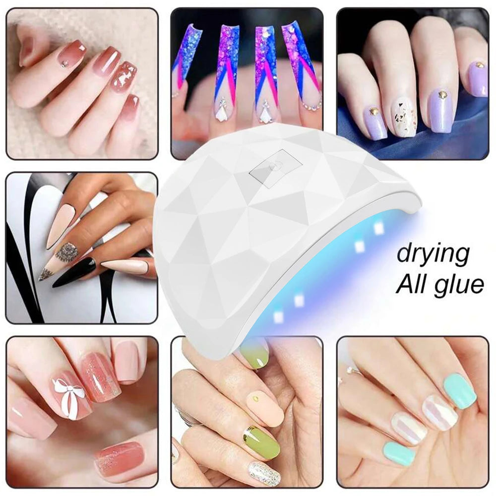 LINMANDA 54W UV Led Lamp Nail Dryer Curing Gel Nail Polish 18pcs Leds Lamp With USB Smart Timer Sun Light Nail Art Tools