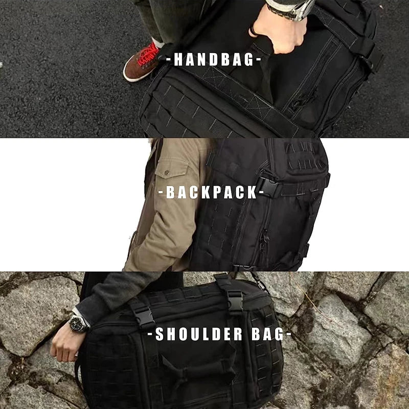 Mochila táctica militar de viaje de 40L, 60L y 80L con correa ajustable, ideal para el fin de semana, para hombres y mujeres, bolsas de gimnasio impermeables.