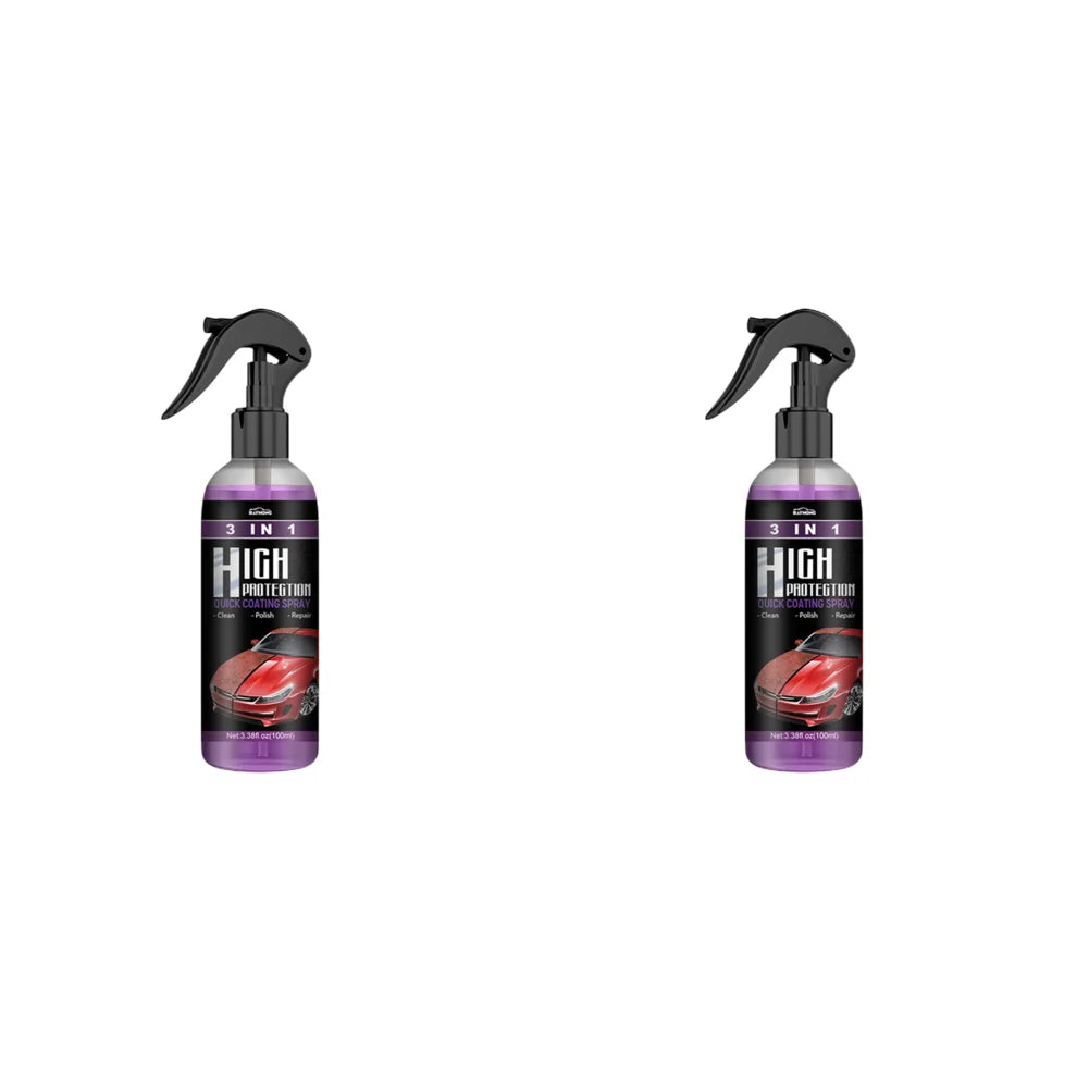 3 in 1 High Protection Quick Ceramic Coating Nano Spray Car Coating Wax Polishing Spray Plastic Refresh Fast Fine Scratch Repair