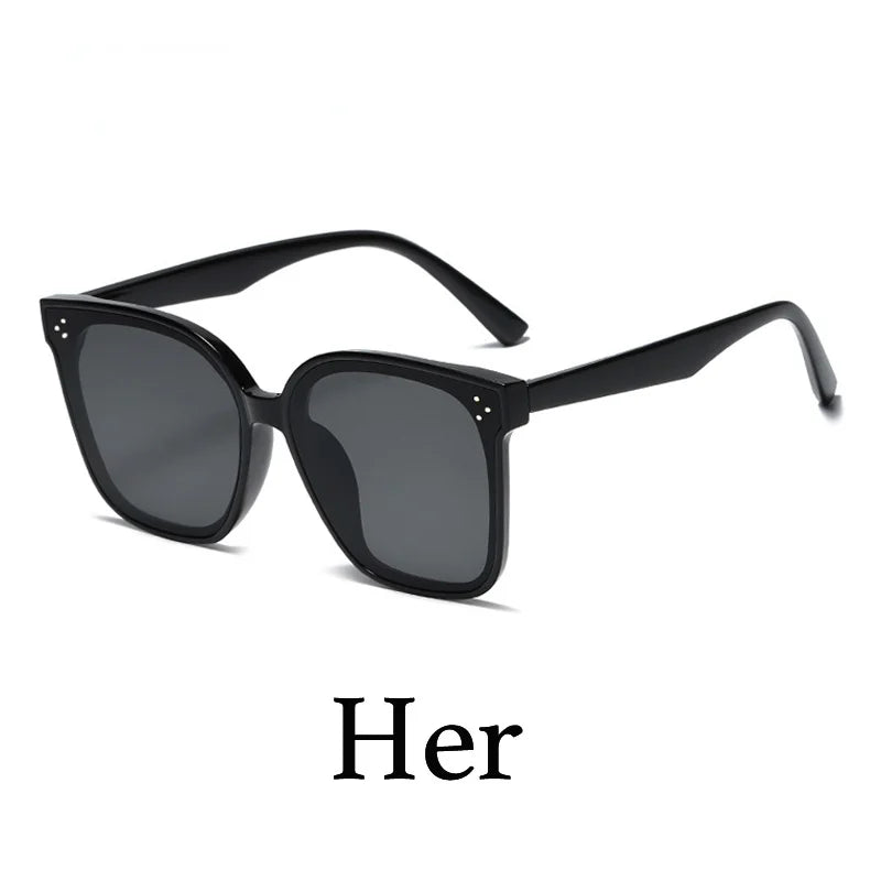 CLLOIO - Gafas de sol unisex de nueva tendencia para mujer y hombre, diseño simple, decorativas, para conducir, con protección UV400
