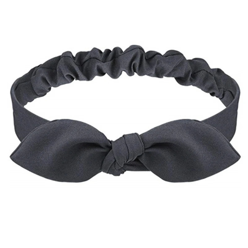 Nuevas diademas bohemias suaves con estampado liso para mujer, bandas elásticas con nudo cruzado vintage, turbantes, bandanas, accesorios para el cabello para niñas.