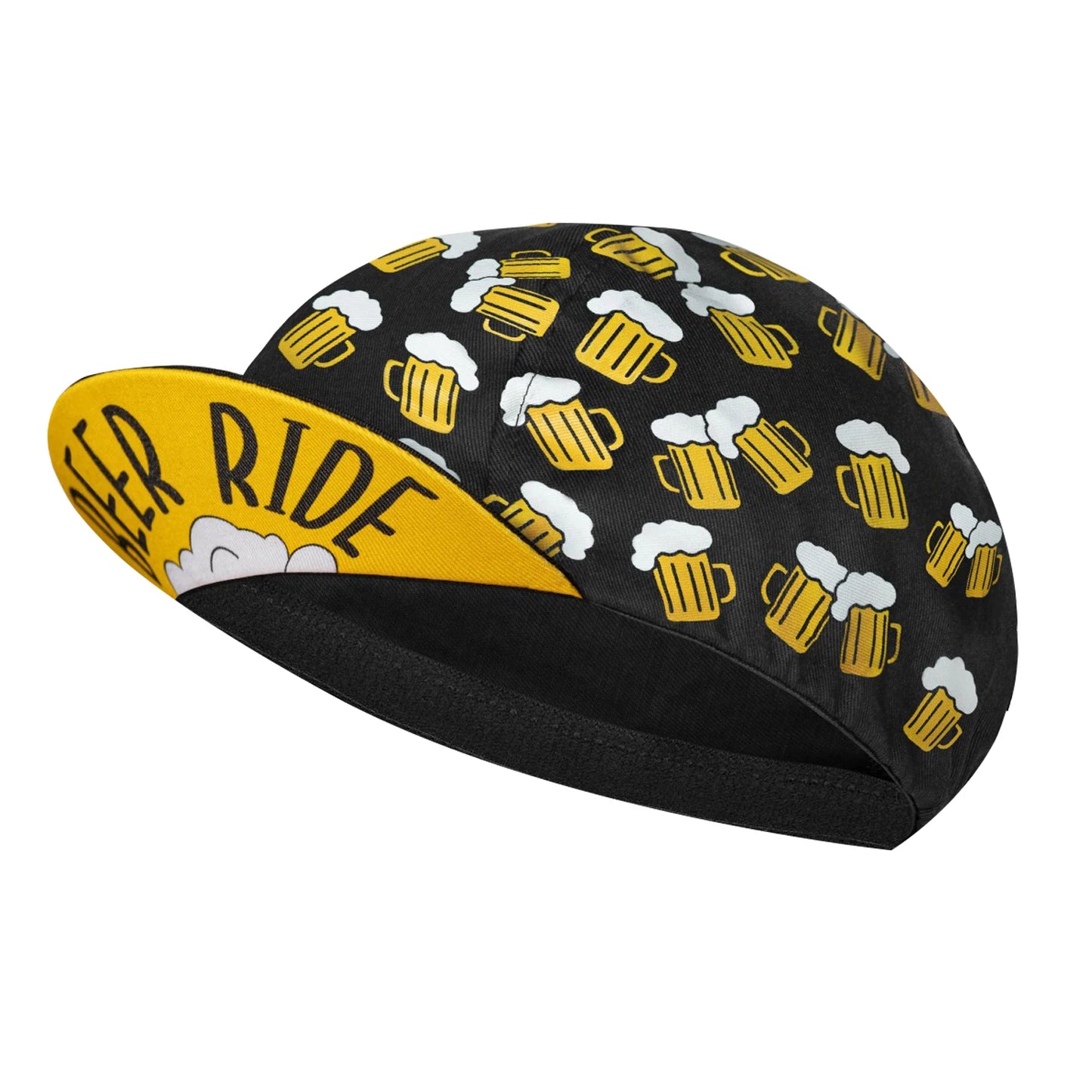 Gorras de ciclismo clásicas de poliéster con diseño de cerveza, café y helado de SweetMatt, de secado rápido, para verano