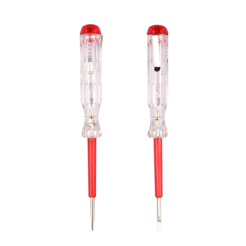 100-500V Test Pen Portable Flat Screwdriver Electric Tool Hand Tool LED Voltage Tester Multipurpose Non-contact Circuit Test Pen