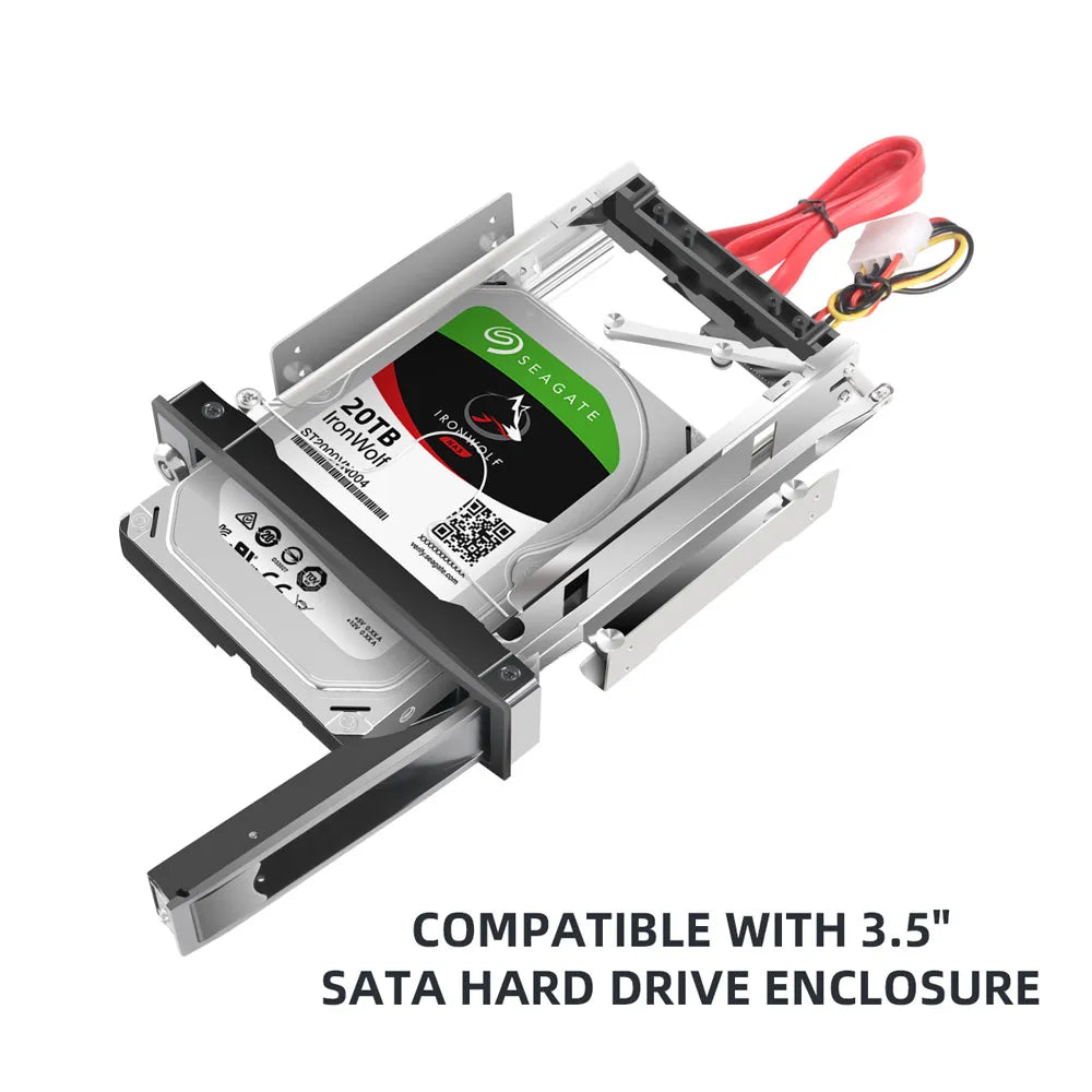 MAIWO CD-ROM Space HDD Mobile Rack Internal 3.5 Inch HDD Convertor Enclosure Tool Free Hard Disk Installation HDD-ROM HDD Case