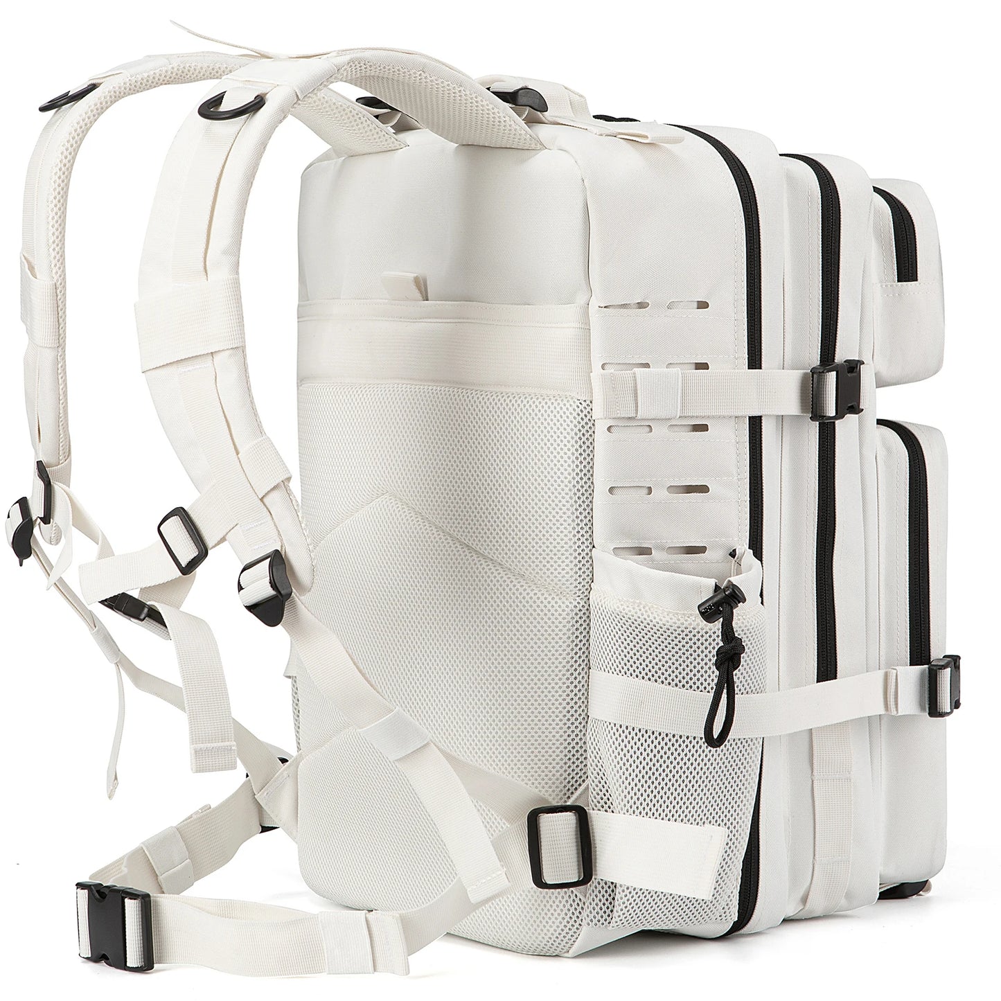 Mochila táctica de 25L/45L para exteriores para hombres y mujeres, resistente, pequeña, para la escuela, para senderismo, con portabotellas