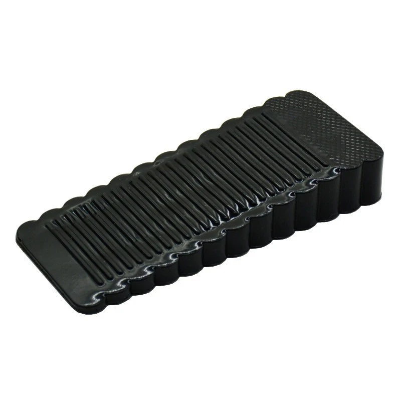 Tope de puerta de silicona con cuña de seguridad, reutilizable, amortiguador, para el hogar y la oficina, anti-pliegues, anticolisión.