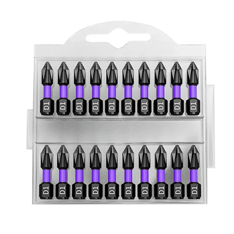 Non-Slip Impact Batch Head Strong Magnetic Cross High Torque Hardness Screw Waterproof Ph2 Screwdriver Bits Set