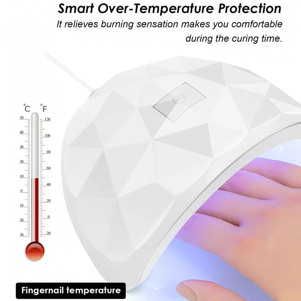 LINMANDA 54W UV Led Lamp Nail Dryer Curing Gel Nail Polish 18pcs Leds Lamp With USB Smart Timer Sun Light Nail Art Tools